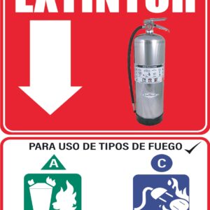 ROTULO EXTINTOR BC, AC, ABC, AB