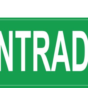 Señalizacion para entrada