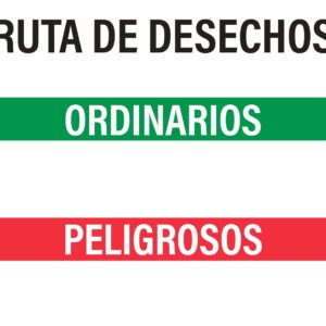 Señalizacion de ruta de desechos