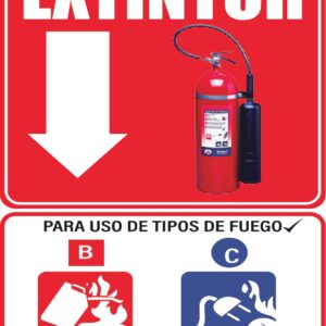 Señalizacion para extintor BC